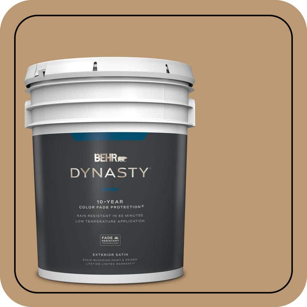 BEHR DYNASTY 5 gal. #N280-5 Antique Treasure Satin Enamel Exterior Stain-Blocking Paint & Primer