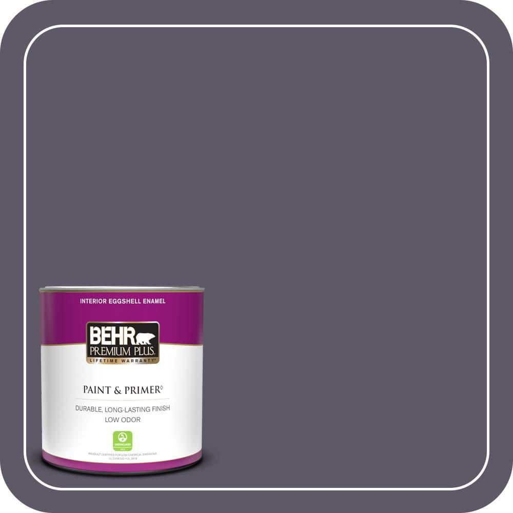 BEHR PREMIUM PLUS #S570-7A Plush Purple Enamel & Primer Color Sample