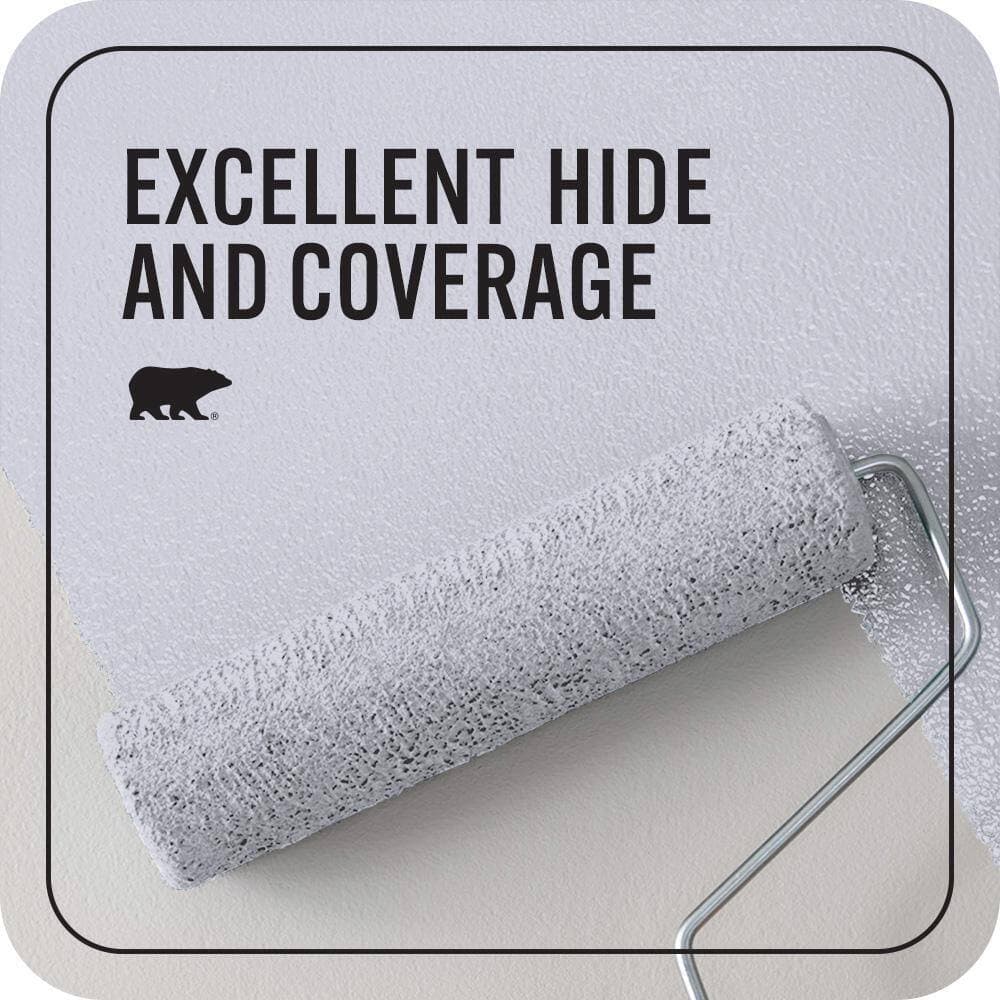 BEHR PREMIUM PLUS 1 qt. #S560-1 Courteous Flat EcoMix Plant-Based Interior Paint & Primer (2)