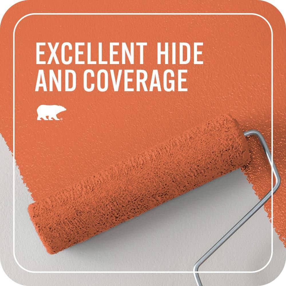 BEHR PREMIUM PLUS 1 qt. Home Decorators #HDC-SM16-03 Mai Tai Flat EcoMix Plant-Based Interior Paint & Primer (2)