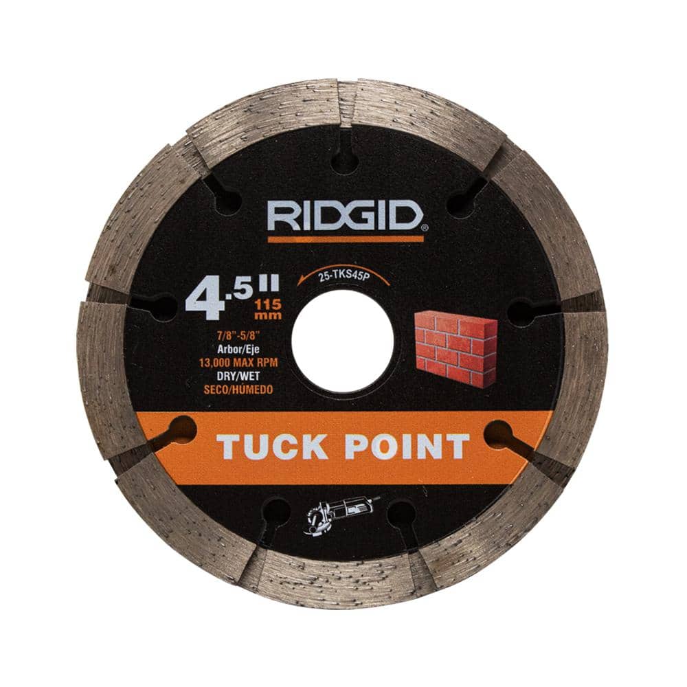 RIDGID 4-1/2 Mortar Removal Sandwich Tuckpoint Diamond Blade (1)