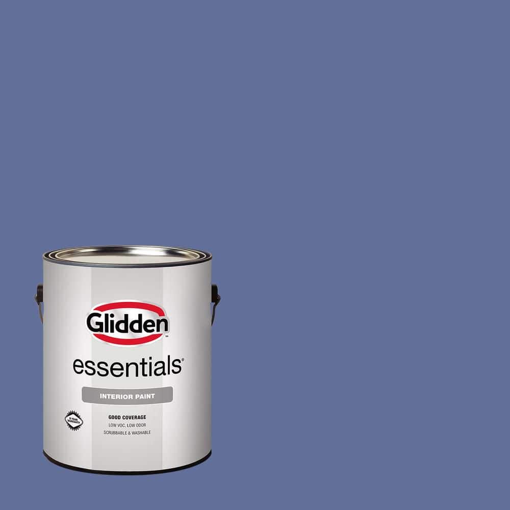 Glidden Essentials 1 gal. PPG1167-6 Blueberry Patch Eggshell Interior Paint