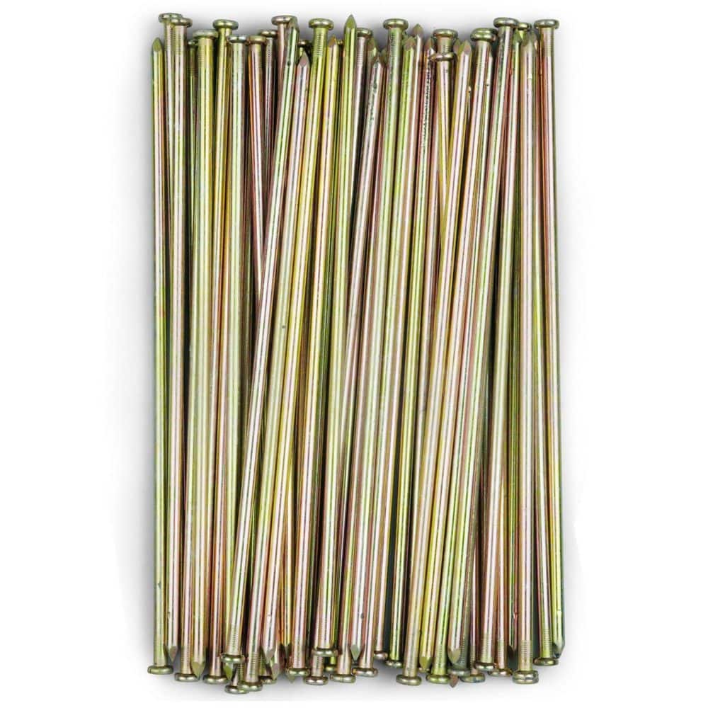 NVNOO 0.35 in. x 1.33 ft. Heavy Duty Galvanized Rebar Stakes for Paver Edging, Weed Barrier, Floor Covering (45-Pack) (1)