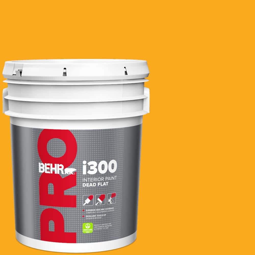 BEHR PRO 5 gal. #P270-7 Sunny Side Up Dead Flat Interior Paint