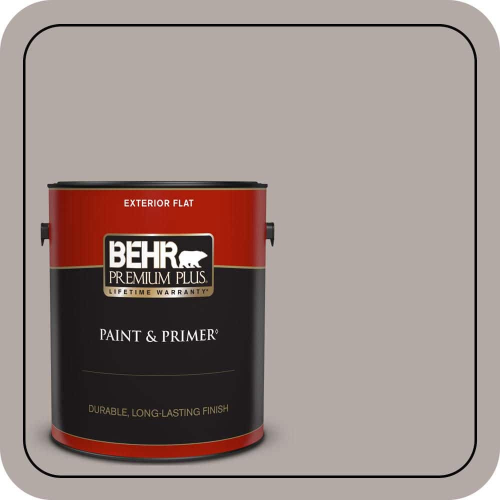 BEHR PREMIUM PLUS 1 gal. #N140-3 Metropolis Flat Exterior Paint & Primer