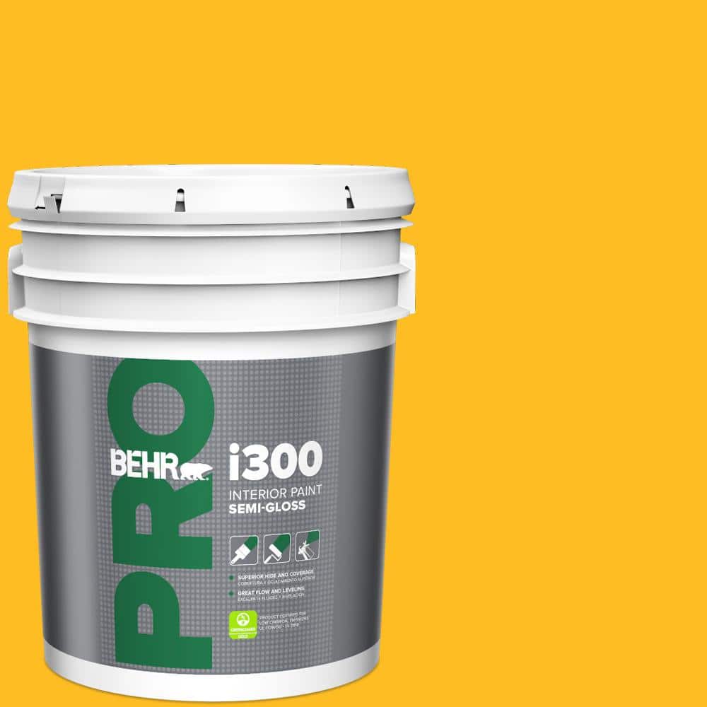 BEHR PRO 5 gal. #320B-7 Macaw Semi-Gloss Interior Paint