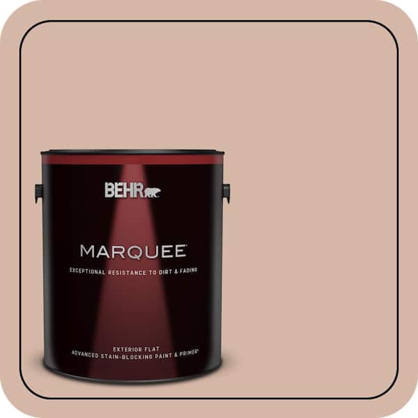 BEHR MARQUEE 1 gal. #S190-3 Sedona Pink Flat Exterior Paint & Primer (2)