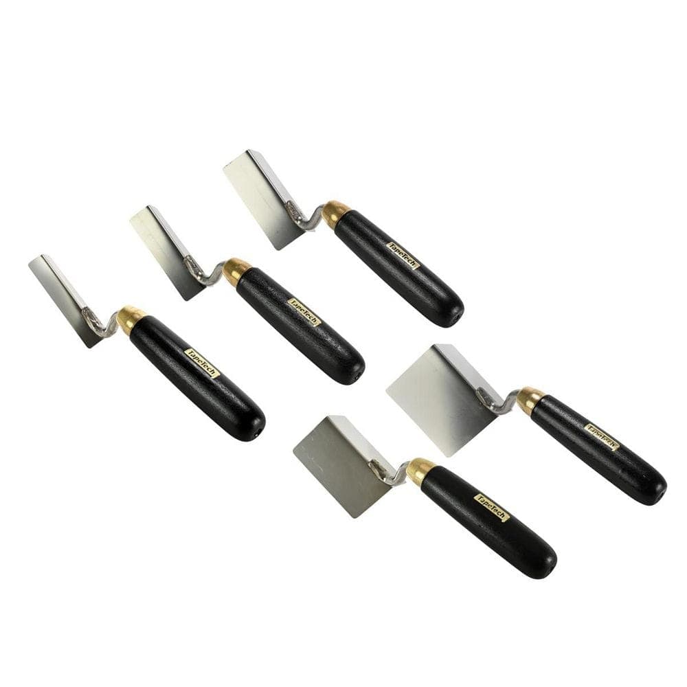 TapeTech 0.5 in. x 2 in. 5 Piece 90° Outside Corner Edger Trowel Set