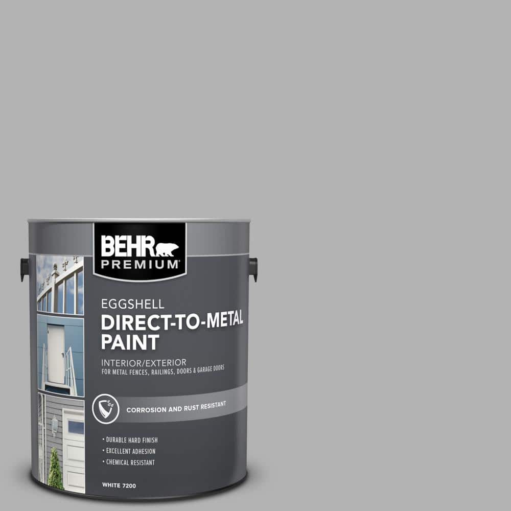 BEHR PREMIUM 1 gal. #770E-3 Pewter Mug Eggshell Direct to Metal Interior/Exterior Paint (1)