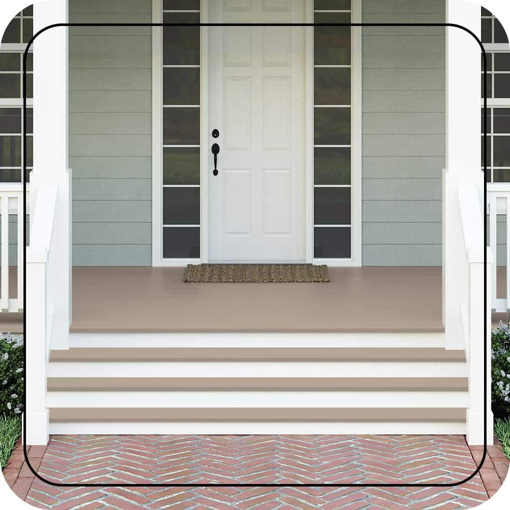 BEHR PREMIUM #PPU5-14 Textured Low-Lustre Enamel Interior/Exterior Porch and Patio Anti-Slip Floor Paint (2)