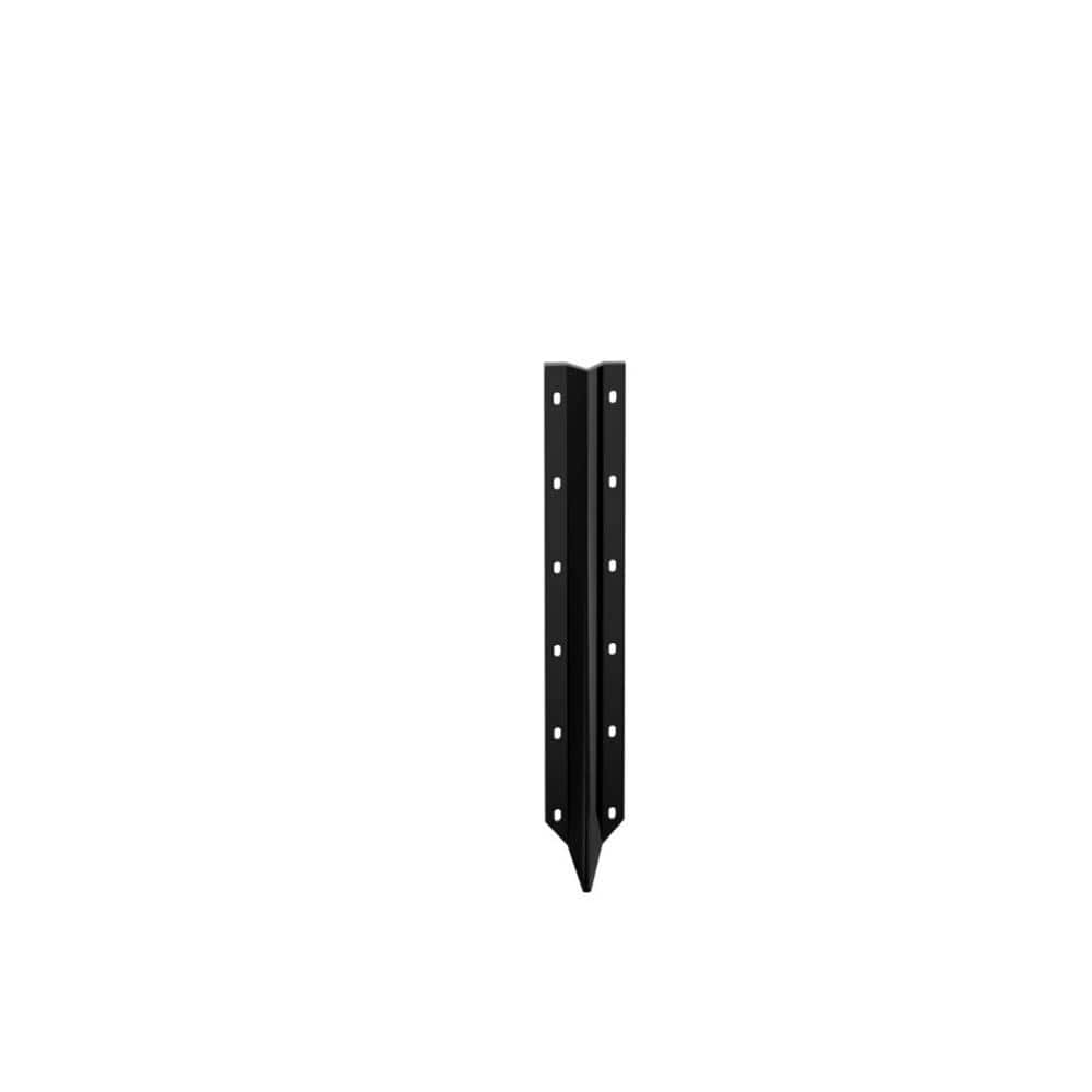 Angel Sar 16.5 in. Heavy-Duty Steel Fence Post Repair Stakes, Easy Installation Kit Included (10-Pack) (3)