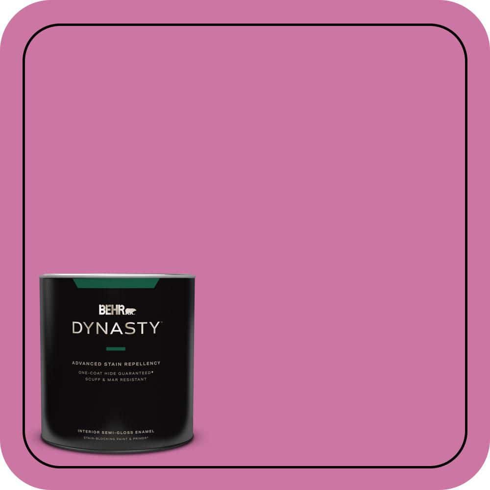 BEHR DYNASTY 1 qt. #P120-4 Heart Breaker Semi-Gloss Enamel Interior Stain-Blocking Paint and Primer