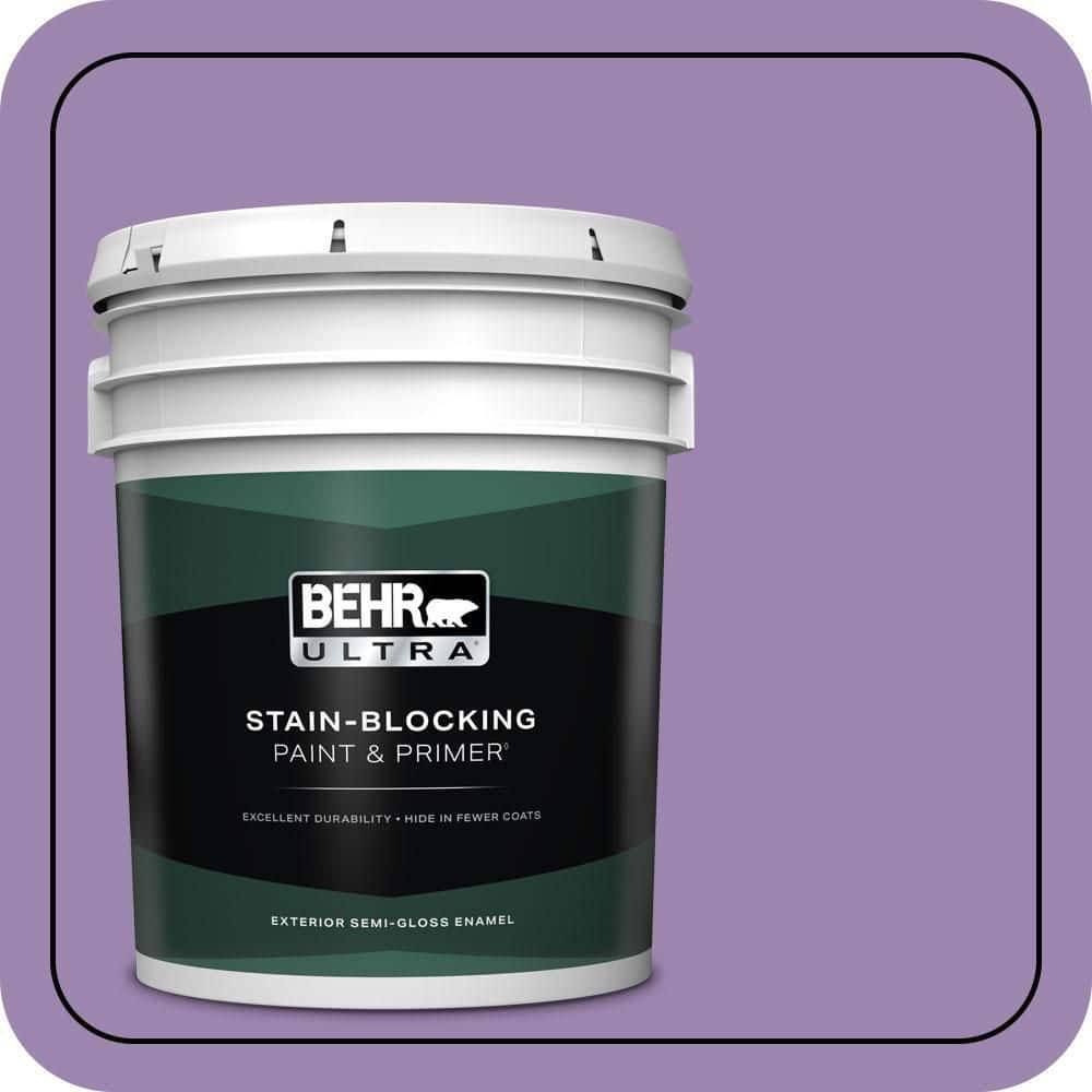 BEHR ULTRA 5 gal. #M570-5 Celeb City Semi-Gloss Enamel Exterior Paint & Primer