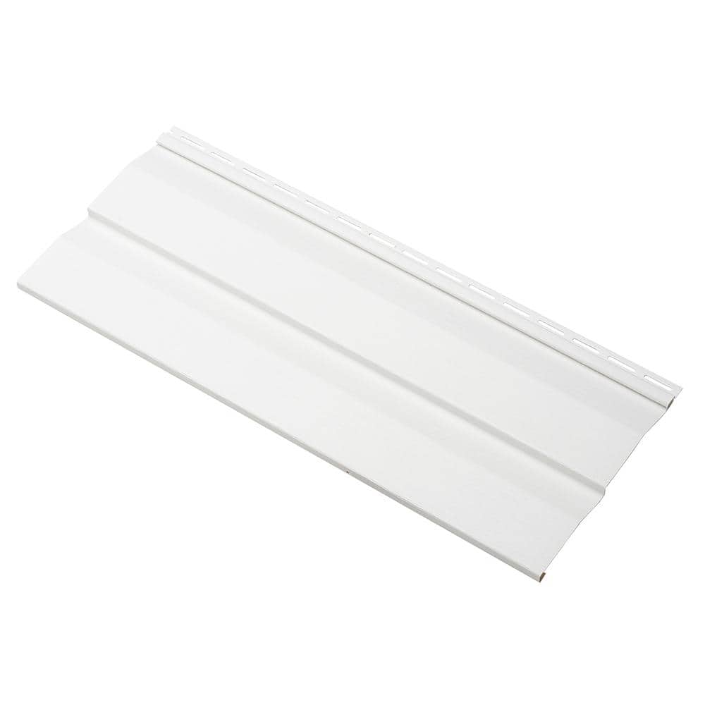 Ply Gem Take Home Sample Transformations Double 4.5 in. x 24 in. Dutch Lap Vinyl Siding in White