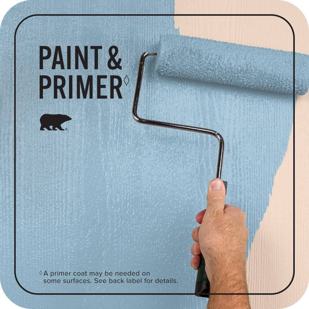 BEHR PREMIUM PLUS 1 gal. #PPU14-11 Gentle Sky Flat Exterior Paint & Primer (2)