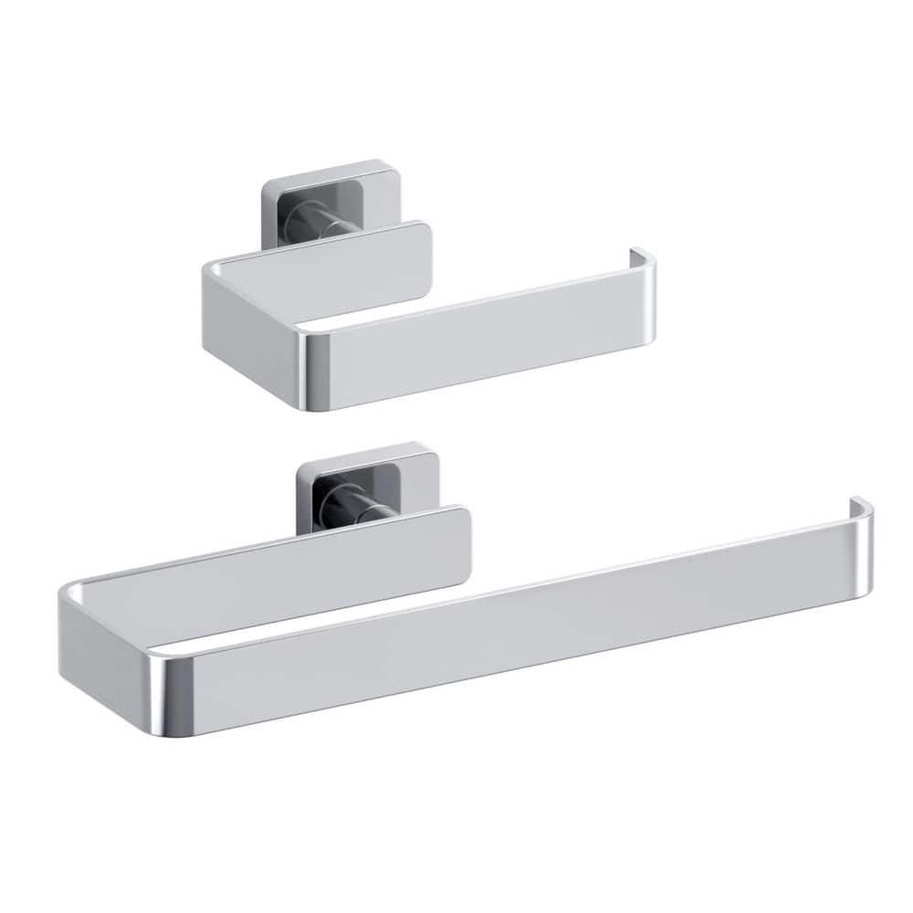 KIBI Bathroom Hardware Set with Toilet Paper Holder Towel Bar/Rack