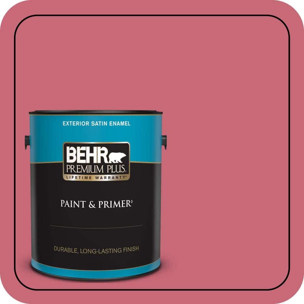 BEHR PREMIUM PLUS 1 gal. #P140-5 Lovebirds Satin Enamel Exterior Paint & Primer