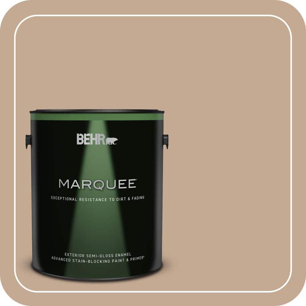 BEHR MARQUEE 1 gal. #MQ2-40 French Pastry Semi-Gloss Enamel Exterior Paint & Primer
