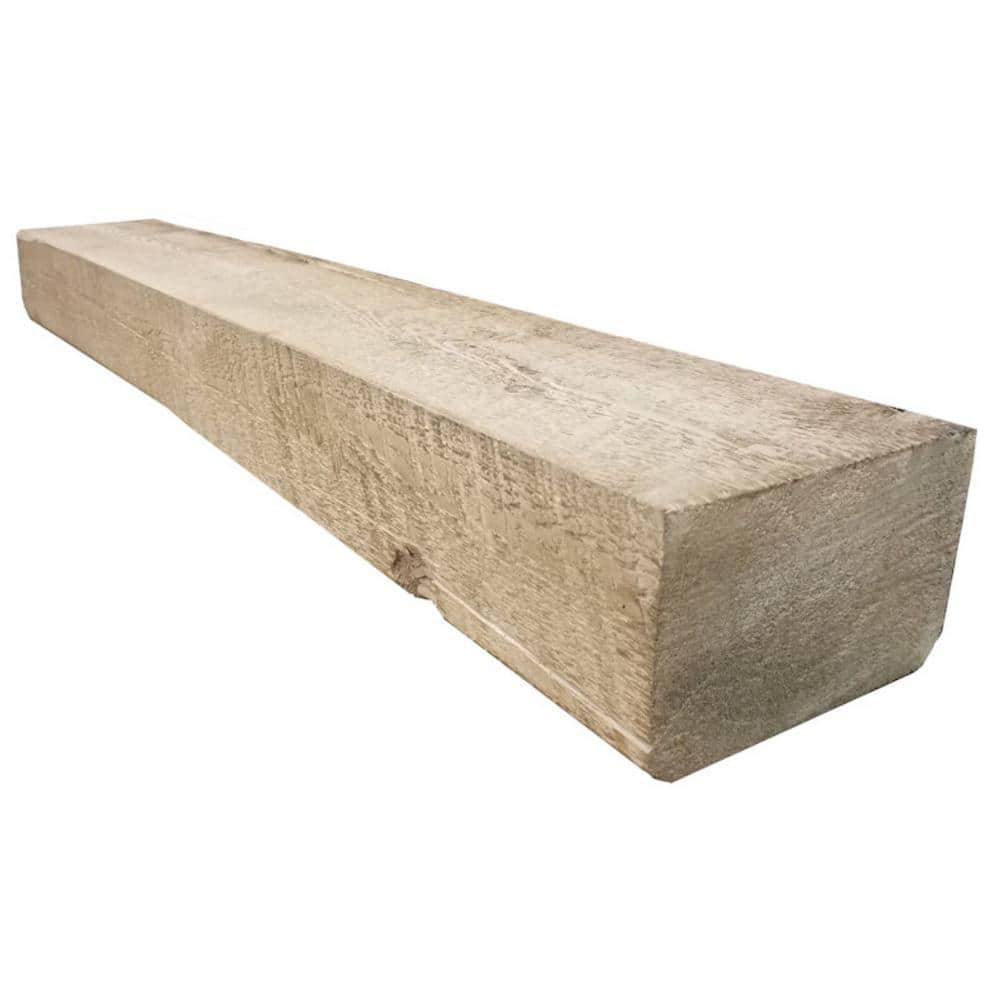 BOULDER INNOVATIONS LLC Boulder Innovations Solid Mantel 60 in. x 5 in. x 8 in. Rough Cut Fireplace Shelf (2)