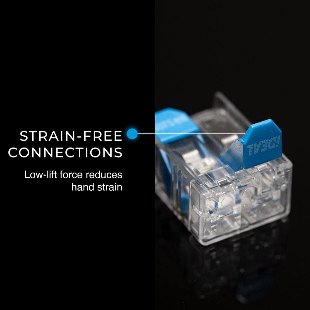 IDEAL In-Sure Lever Wire Connector, 10 AWG, 2-Port, Box of 1000 (3)