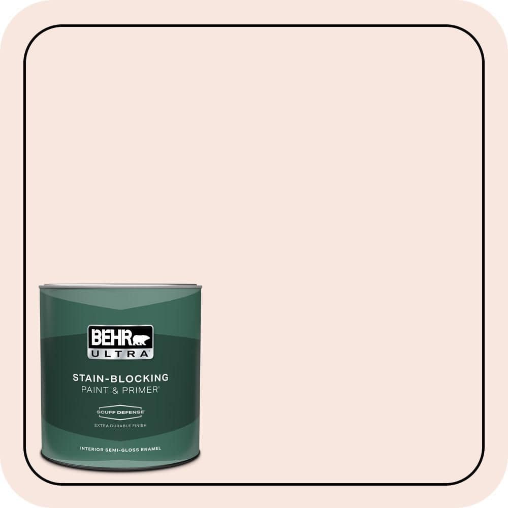 BEHR ULTRA 1 qt. #RD-W03 My Sweetheart Extra Durable Semi-Gloss Enamel Interior Paint & Primer