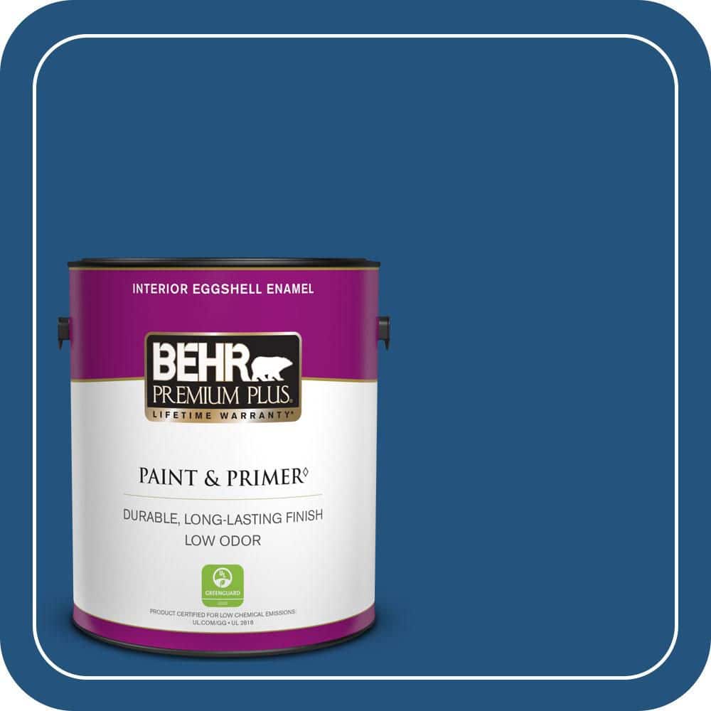 BEHR PREMIUM PLUS 1 gal. #S-H-570 Blueberry Twist Eggshell Enamel Low Odor Interior Paint & Primer