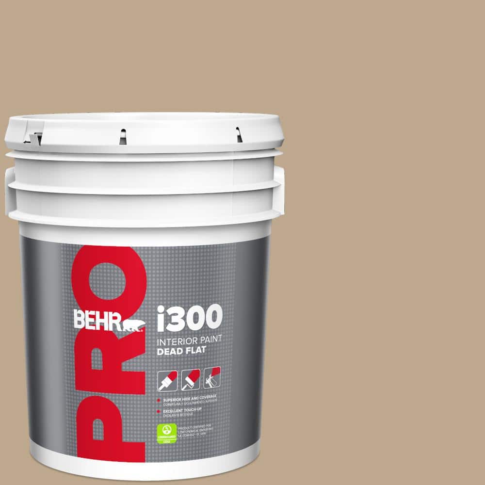 BEHR PRO 5 gal. #MQ2-25 British Khaki Dead Flat Interior Paint
