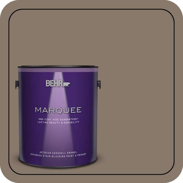 BEHR MARQUEE 1 gal. #MQ2-38 Grizzly One-Coat Hide Eggshell Enamel Interior Paint & Primer (2)