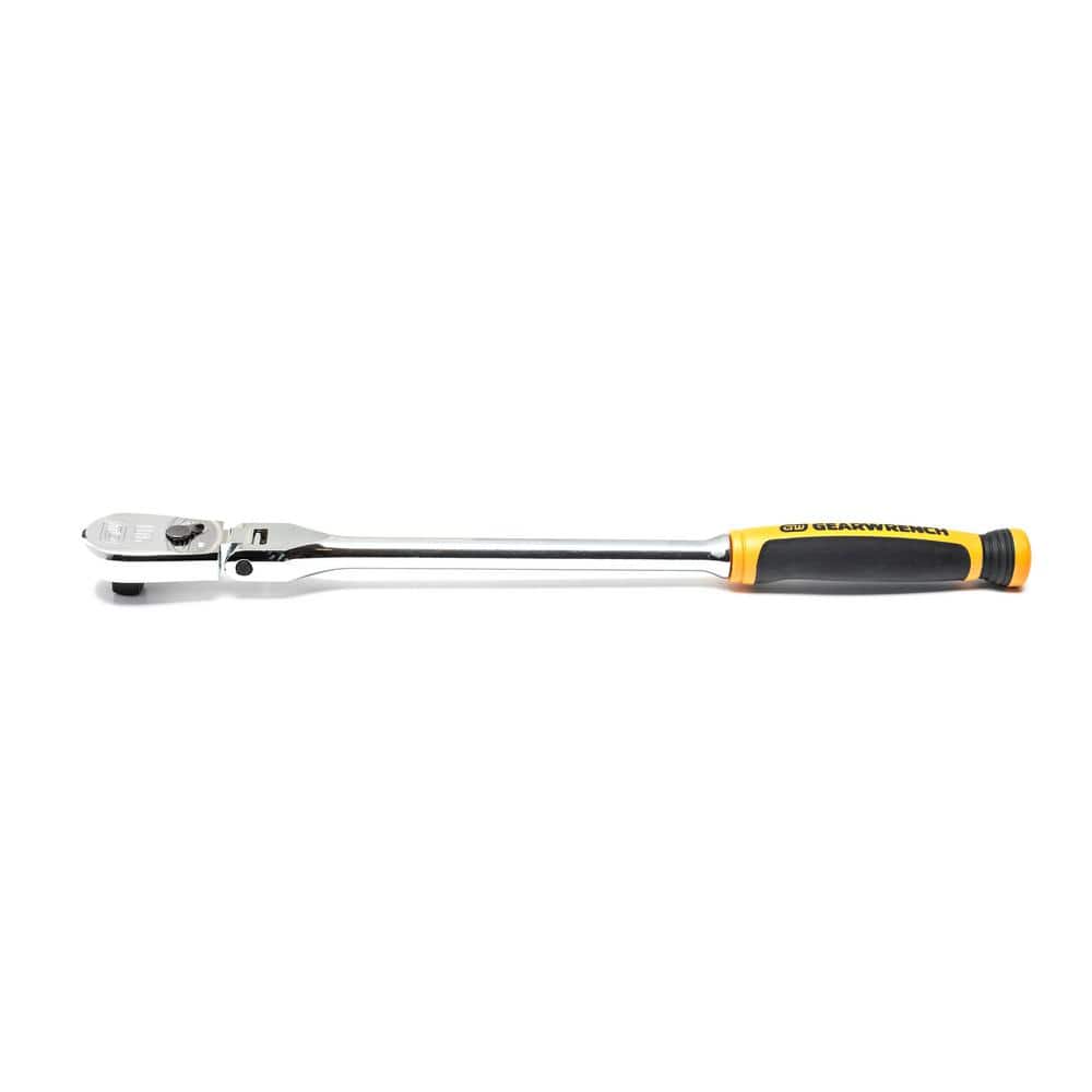 GEARWRENCH 3/8 in. Drive 90-Tooth Dual Material Flex Head Teardrop Ratchet (1)