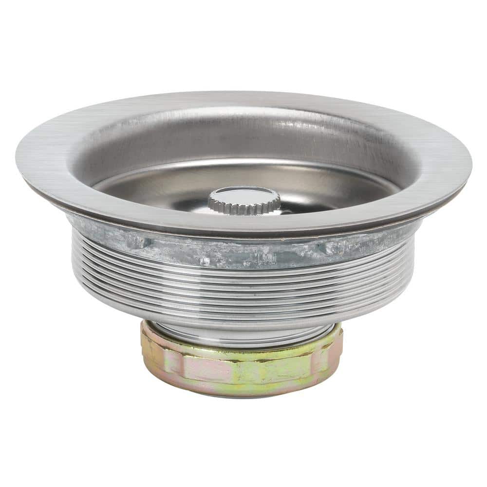 Glacier Bay 3/4 in. Standard Post Sink Strainer Brushed Steel (2)