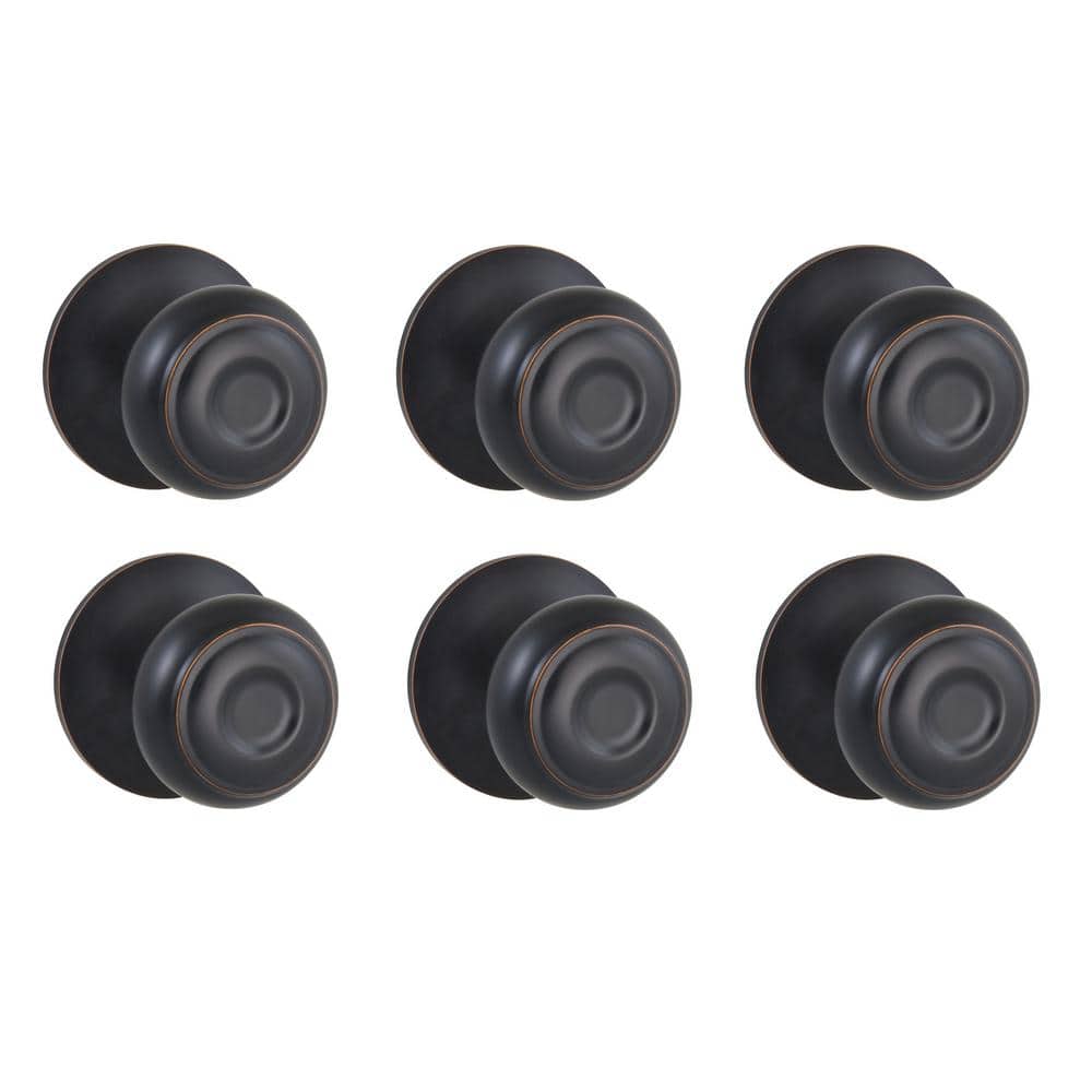Defiant Hartford Aged Bronze Hall/Closet Door Knob Contractor Pack