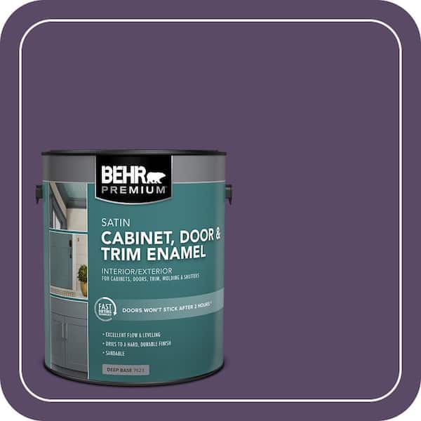 BEHR PREMIUM 1 gal. #M570-7 Paparazzi Satin Enamel Interior/Exterior Cabinet, Door & Trim Paint (2)