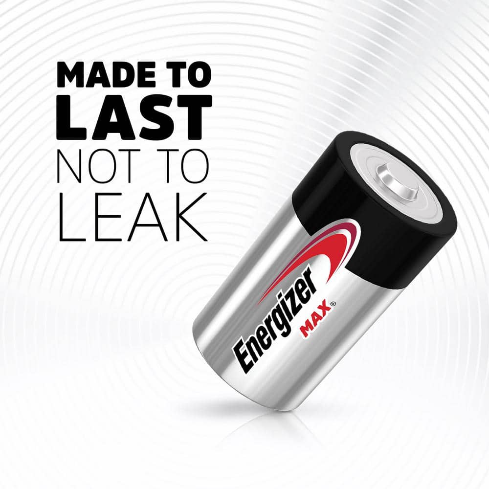 Energizer MAX D Batteries D Cell Alkaline Batteries (2)