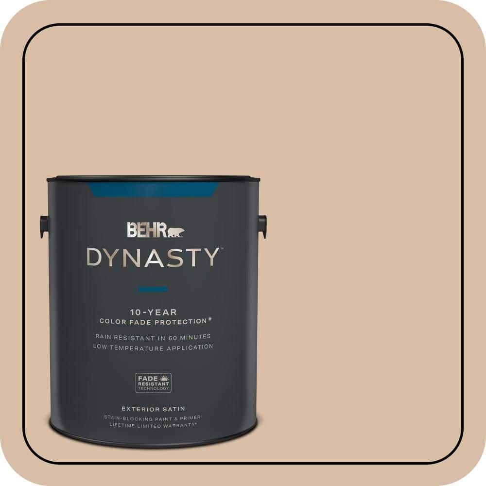 BEHR DYNASTY 1 gal. #S240-3 Ash Blonde Satin Enamel Exterior Stain-Blocking Paint & Primer