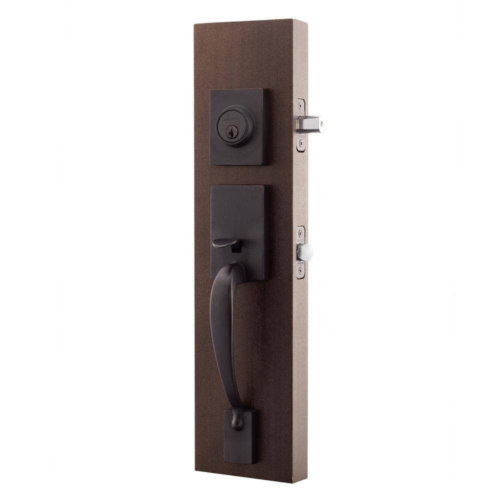 Copper Creek Fashion Tuscan Bronze Door Handleset and Waverlie Lever Trim (2)