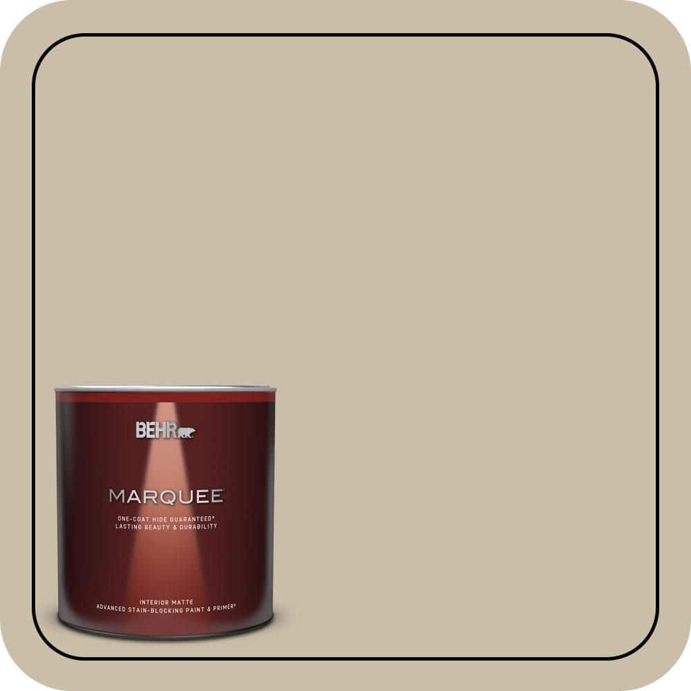 BEHR MARQUEE 1 qt. #PWL-91 Pale Bamboo Matte Interior Paint & Primer