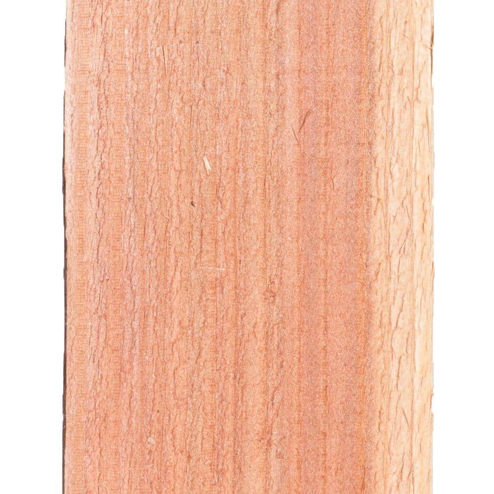 Mendocino Forest Products 3/4 in. x 3-1/2 in. x 6 ft. FSC Construction Common Redwood Dog Ear Fence Picket (4)