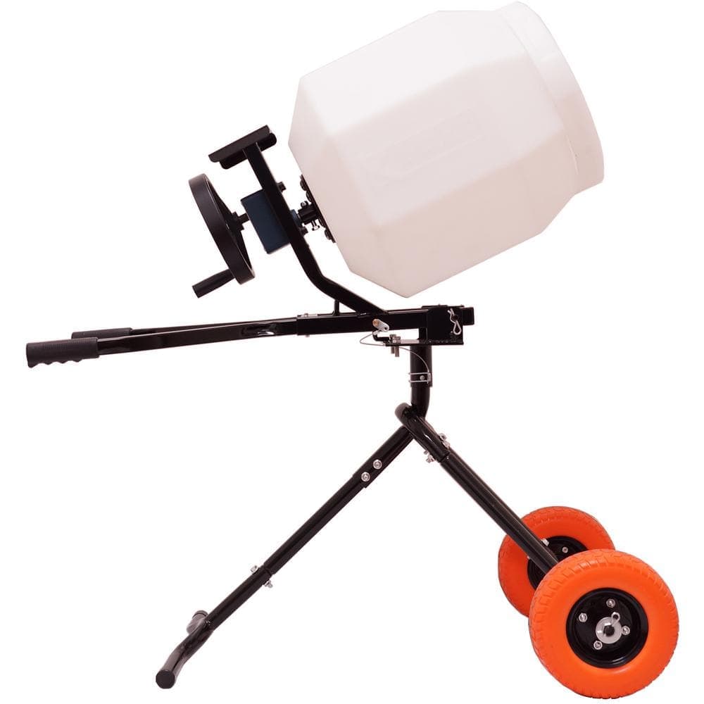KUSHLAN 1.8 cu. ft. MINI180MP Multi-Purpose Movable Pedestal Mixer with Manual Hand Drive