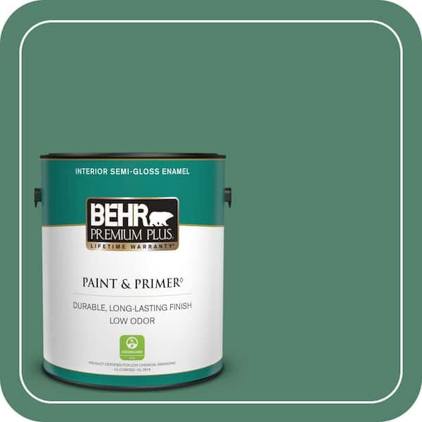 BEHR PREMIUM PLUS #M420-6 Tournament Field Flat Low Odor & Primer (3)