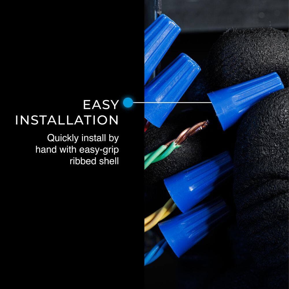 IDEAL Wire-Nut Wire Connector, 72B Blue, Bag of 100 (4)