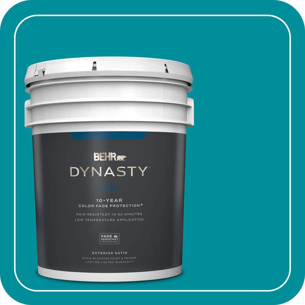 BEHR DYNASTY 5 gal. #P470-6 Bella Vista Satin Enamel Exterior Stain-Blocking Paint & Primer