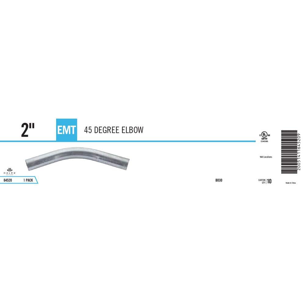 Halex 2 in. Electric Metallic Tube (EMT) 45° Elbow (3)