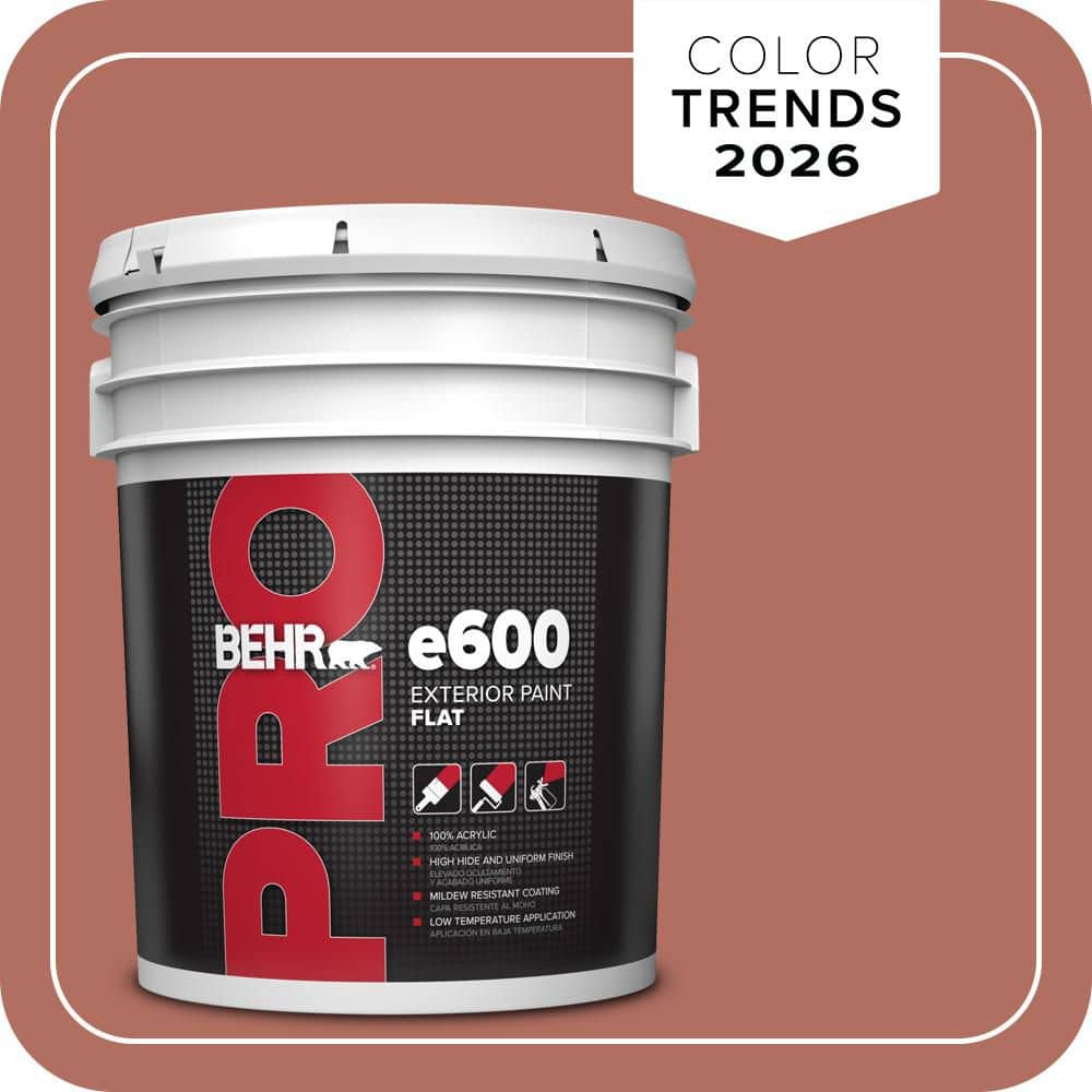 BEHR PRO 5 gal. #PPU2-12 Terra Cotta Urn Flat Exterior Paint