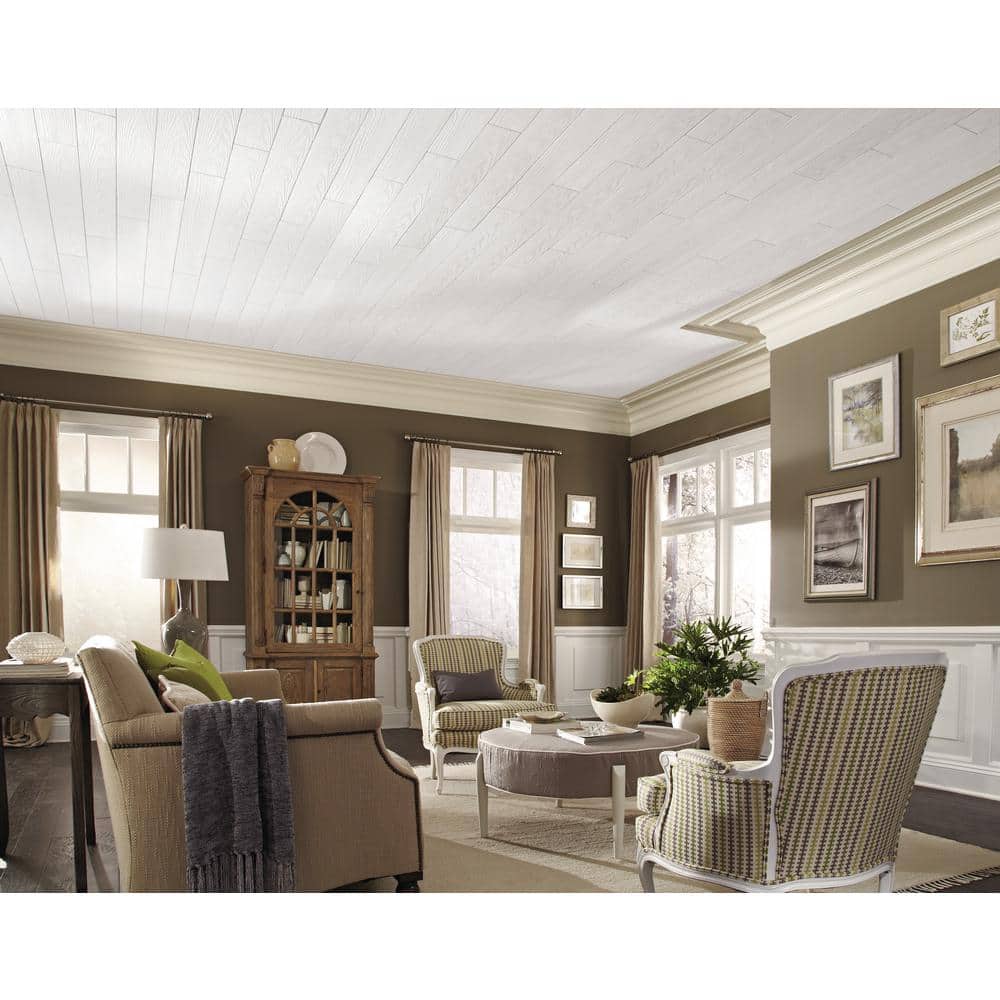 Armstrong CEILINGS Country Classic 6 in. x 48 in. Surface-Mount Tongue and Groove Acoustic Ceiling Plank (40 sq. ft. / Case) (2)