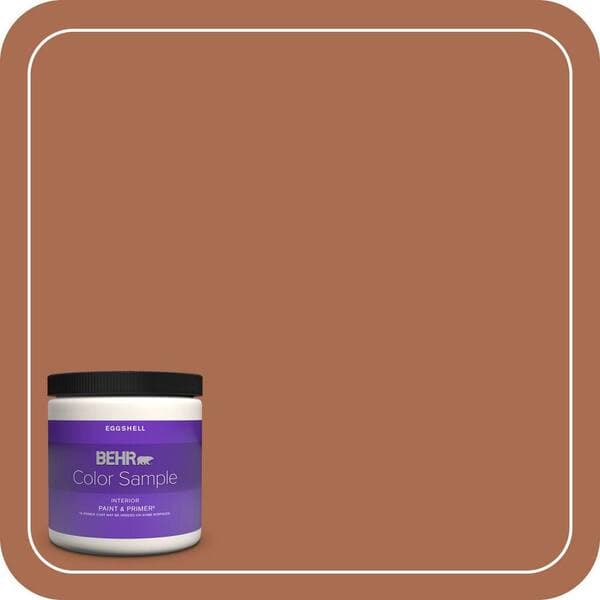 BEHR PREMIUM PLUS #BIC-45 Airbrushed Copper Interior/Exterior Paint & Primer Color Sample (2)