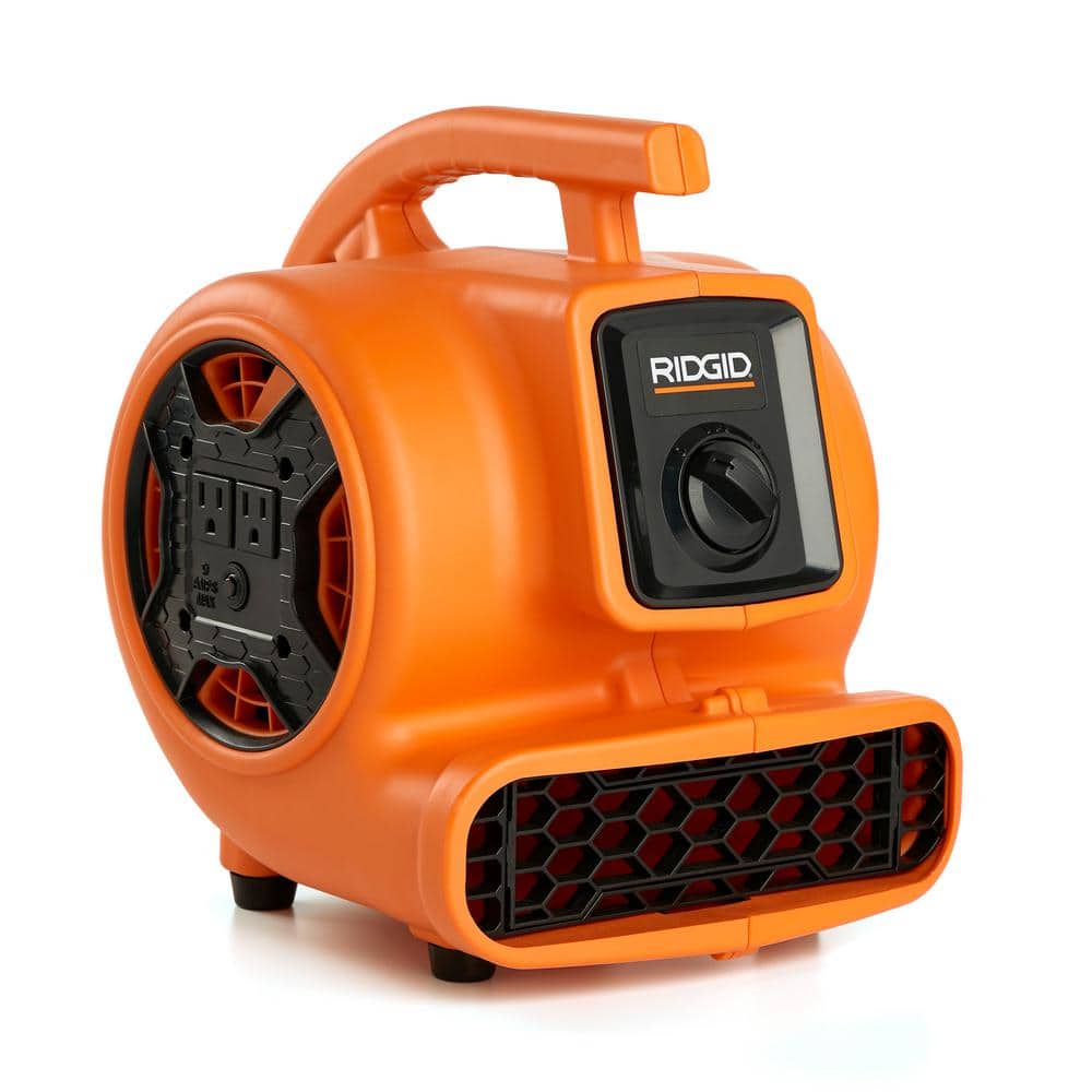 RIDGID 600 CFM 3-Speed, 3-Positions AM2265 Air Mover Blower Fan with Daisy Chain Capability for Water Damage Restoration
