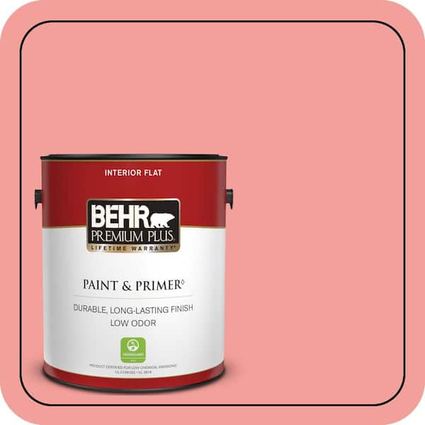 BEHR PREMIUM PLUS #150B-4 Pink Eraser Enamel Low Odor & Primer (3)