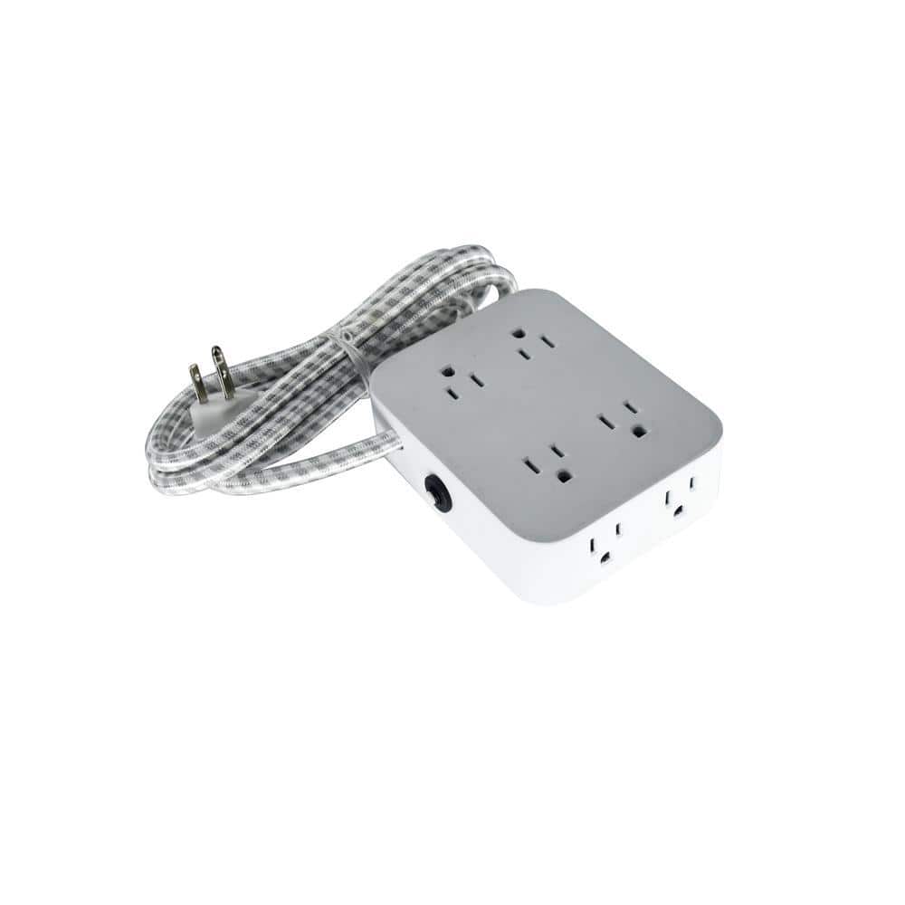 HDX 12-in-1 5ft. Indoor Extension Cord with 8-Outlet Power Strip 3 USB-A and 1 USB-C Ports (3)
