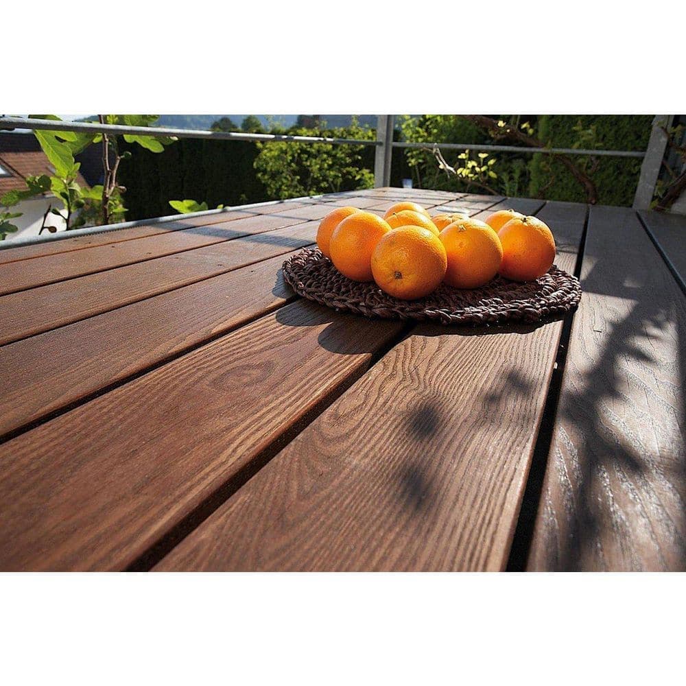 WellDone 5/4 in. x 6 in. x 6 ft. Thermally-Treated Premium Ash 4-Sides Oiled Decking Board (14.4 sq. ft in 5-Bundle)