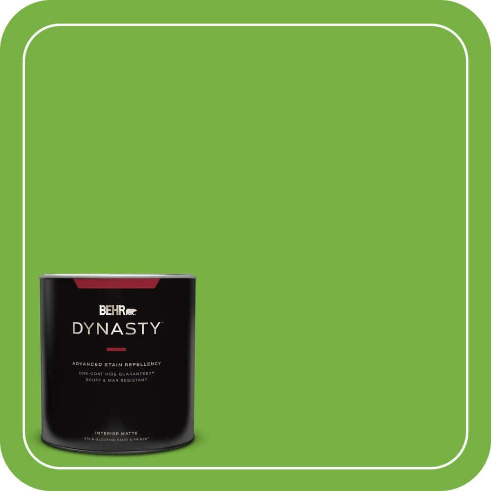 BEHR DYNASTY 1 qt. #S-G-430 Sparkling Apple Matte Interior Stain-Blocking Paint and Primer